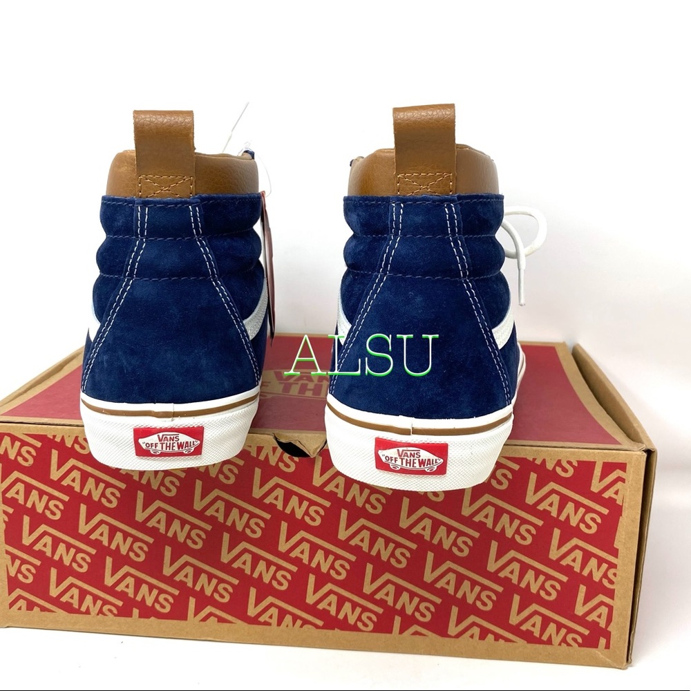 VANS SK8-HI MTE Dress Blues Suede Men’s Sneakers - Picture 6 of 12